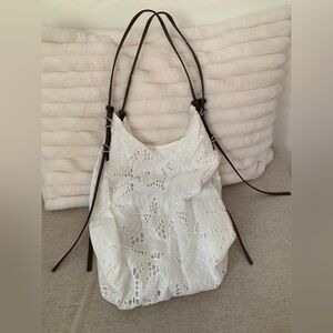 Zara eyelet detail tote bag